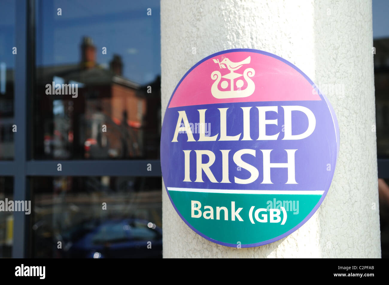 Allied Irish Bank (gb).London Road Leicester England. Stock Photo