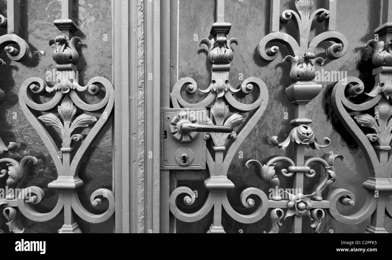 Old Metal Doors Stock Photo Alamy