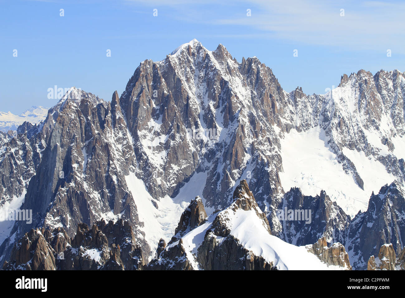 Alpine mountain peaks Stock Photo - Alamy
