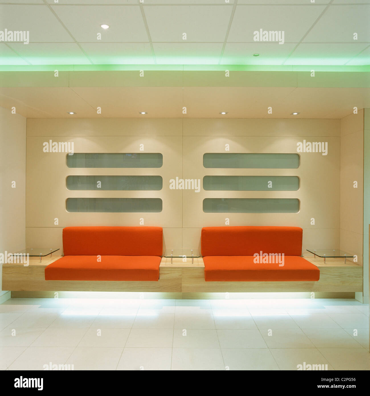 Design Agency, London. Reception area seating. Stock Photo