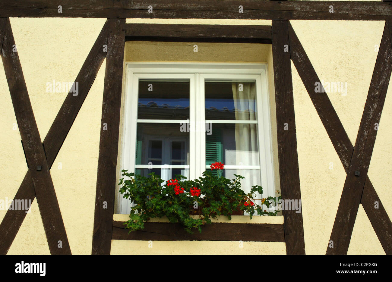 Timber framed gable detail hi-res stock photography and images - Alamy