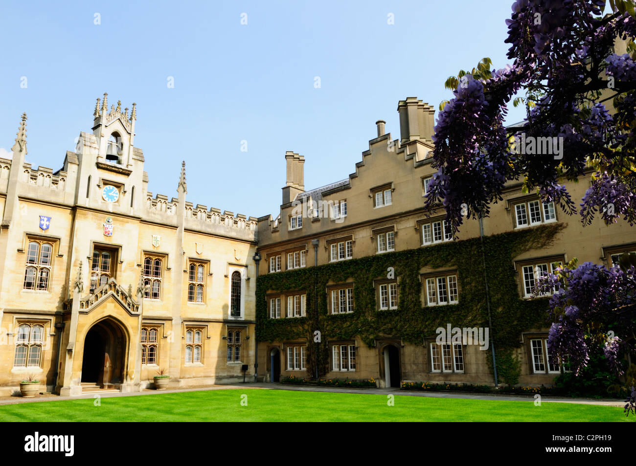 Chapel Court at Sidney Sussex College, Cambridge, England, UK Stock Photo