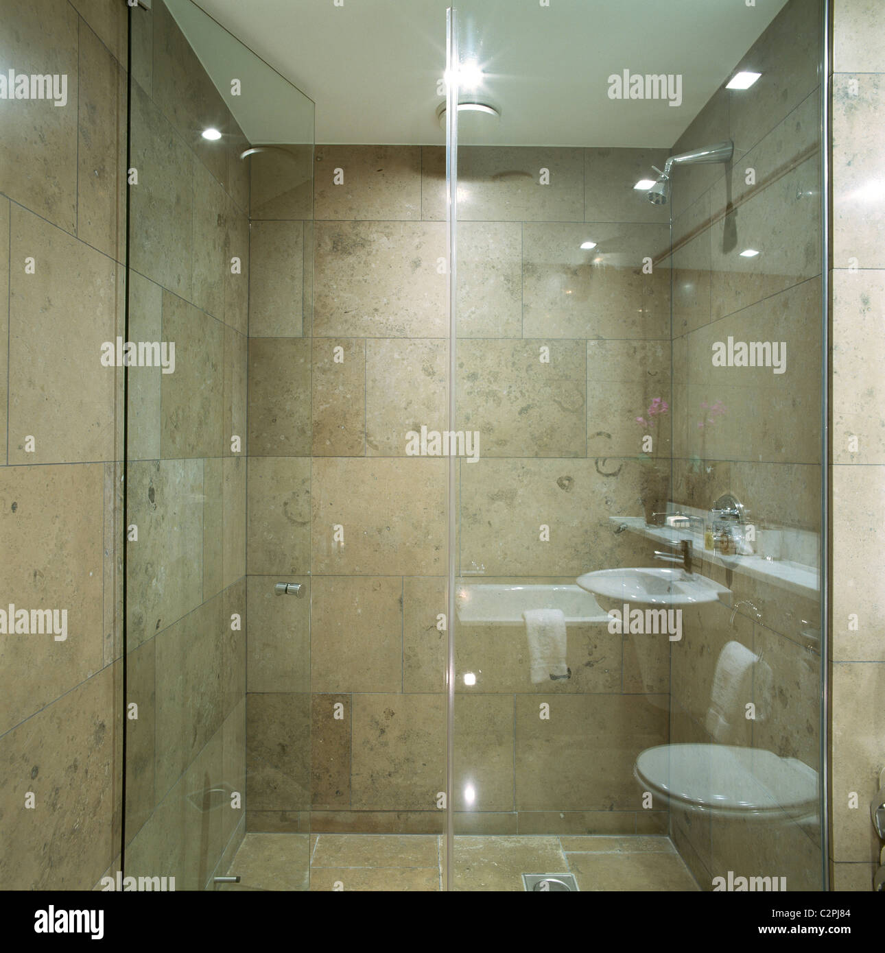 G Hotel, Galway, Ireland BathroomDesigner, Philip Treacey Stock Photo