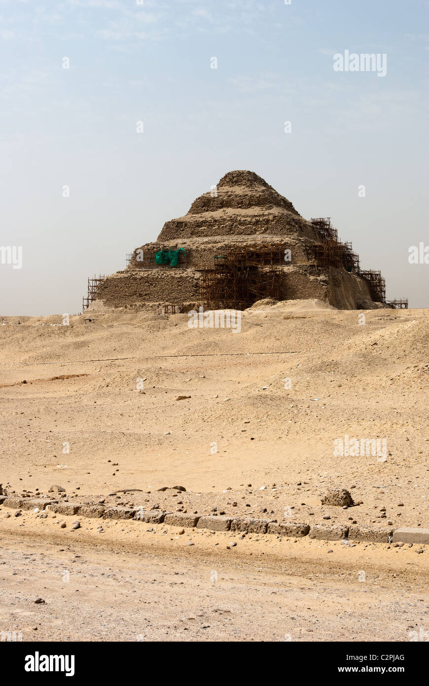 Pyramid of Djoser - Saqqara necropolis, Lower Egypt Stock Photo