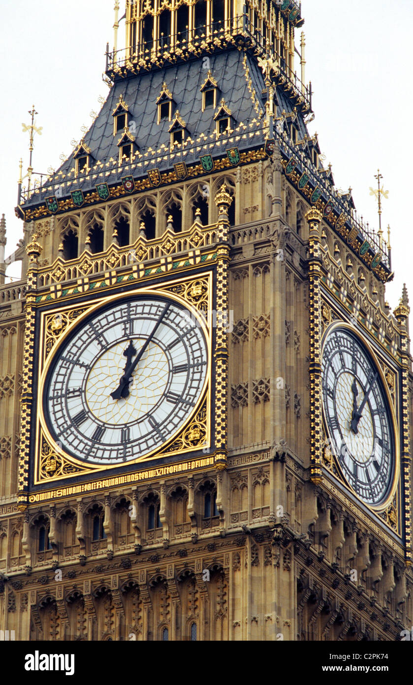 Big Ben Clock Tower Houses Of Parliament Westminster London St Stock Photo Alamy
