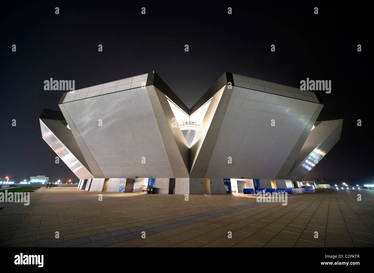 Beijing Olympics 2008 - Olympic Green Tennis Stadium Stock Photo - Alamy