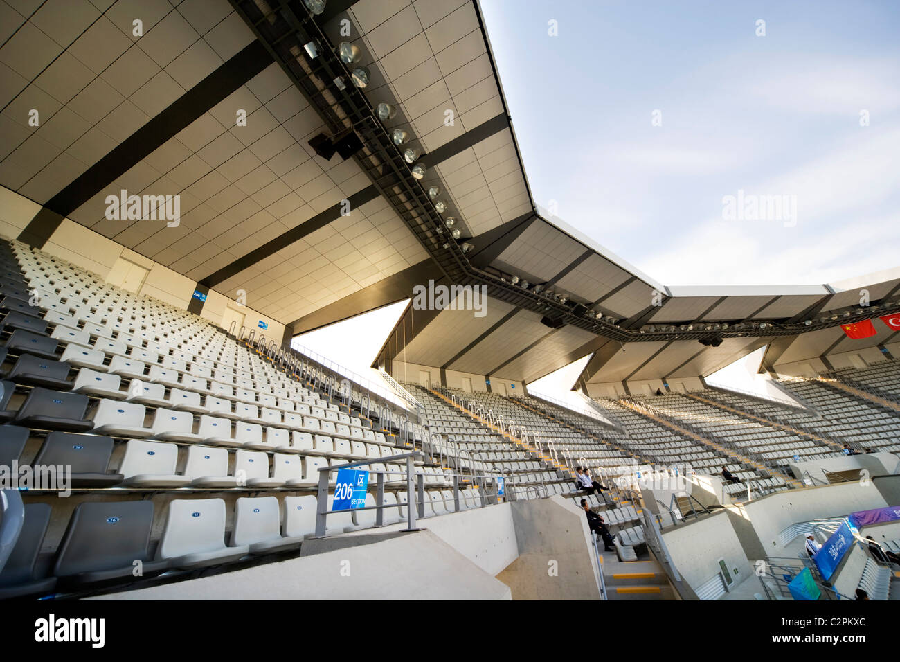 Beijing Olympics 2008 Olympic Green Tennis Stadium Stock Photo Alamy