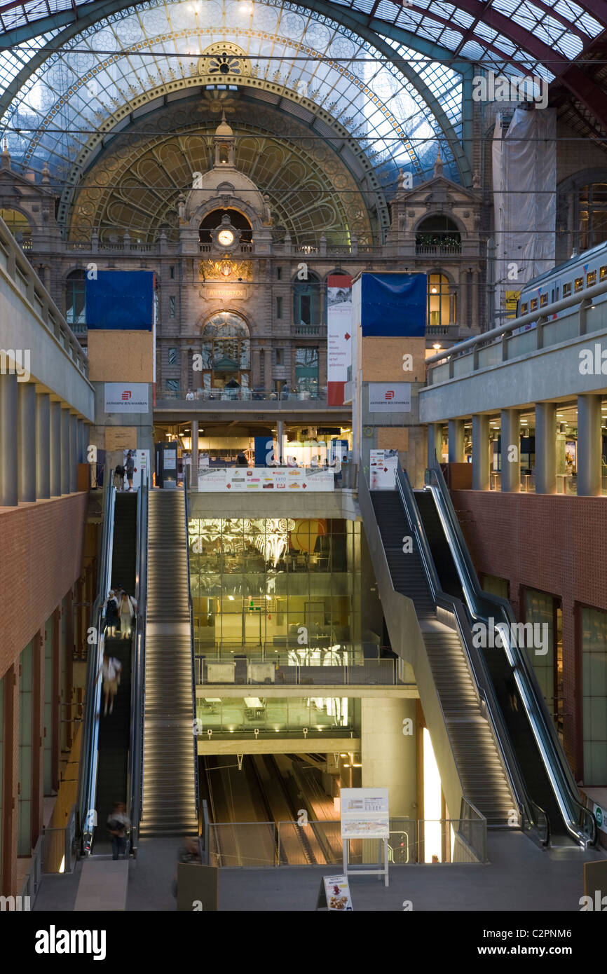 Antwerpen-Centraal . Antwerp Central Railway Station. Belgium Stock ...