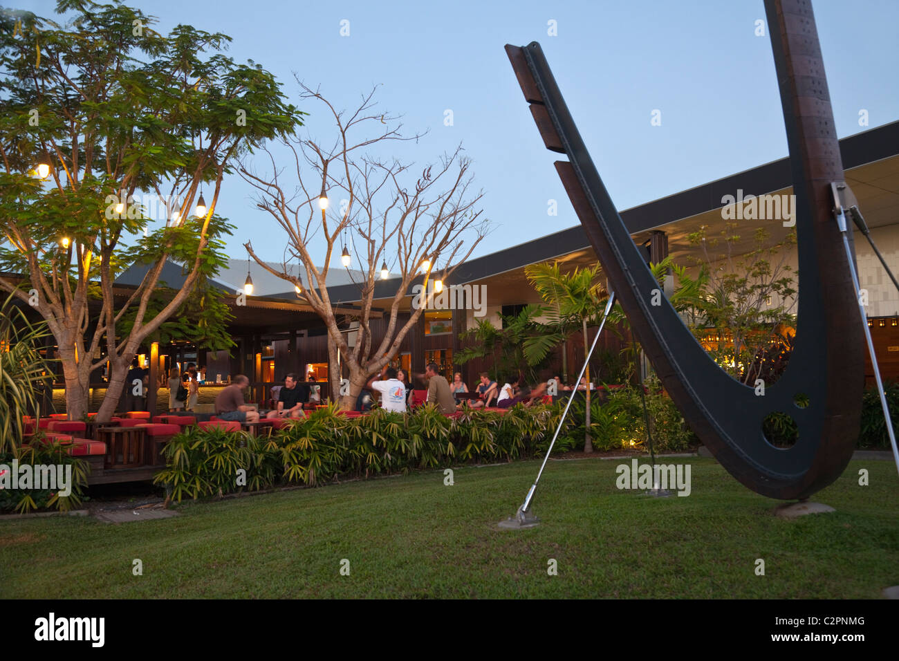 Salt House Restaurant and Bar at Marina Point. Cairns, Queensland, Australia Stock Photo