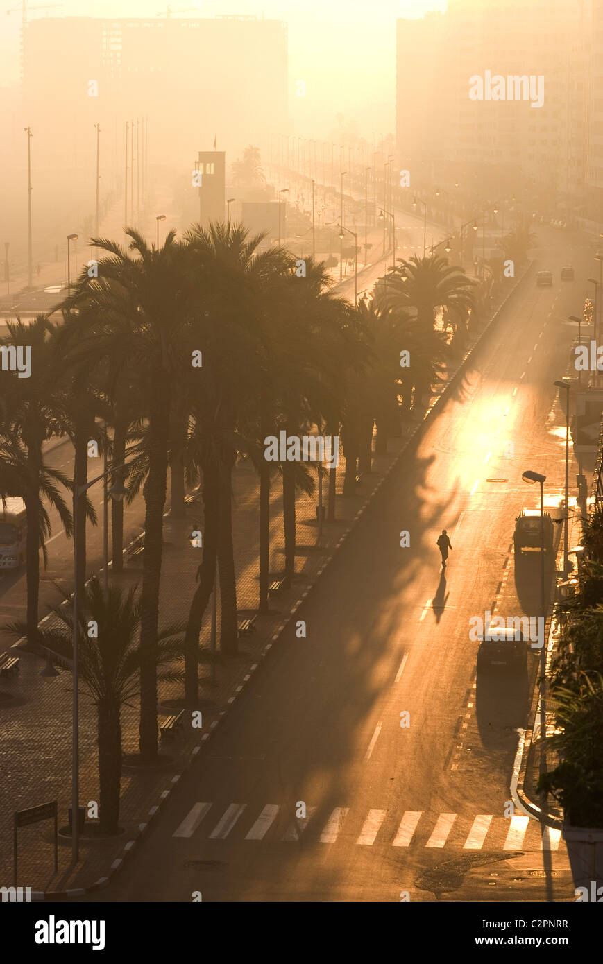 Corniche at sunrise, Tangier, Morocco Stock Photo - Alamy
