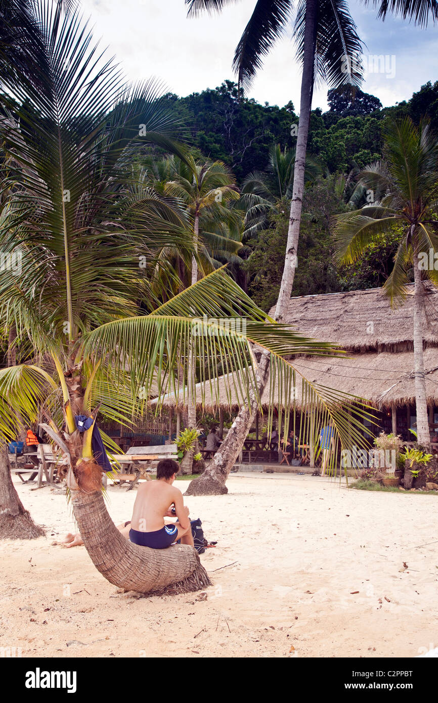 Koh Chang or Ko Chang Island;Thailand Trat Province,Asia;sunbathing on