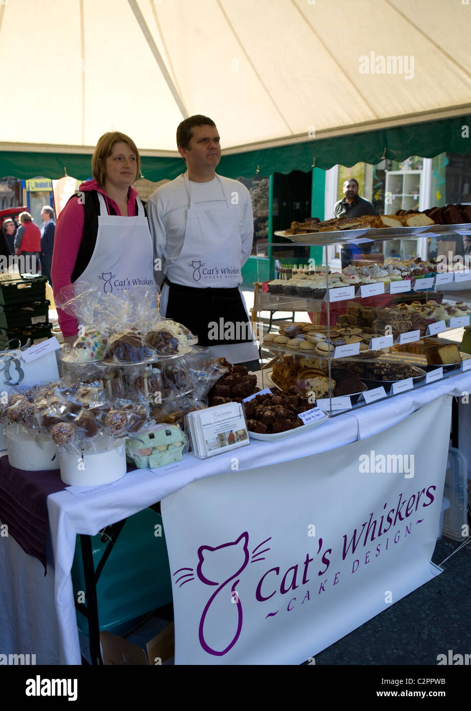 People and Tourists visiting the Ramsbottom Chocolate Festival, April