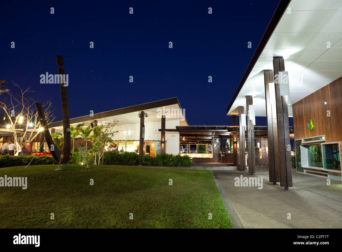 Cairns Yacht Club and Salt House Bar at Marina Point. Cairns, Queensland, Australia Stock Photo