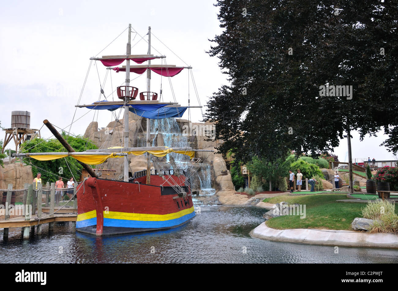 Lost Treasure miniature golf course, Ronks, Pennsylvania, USA Stock