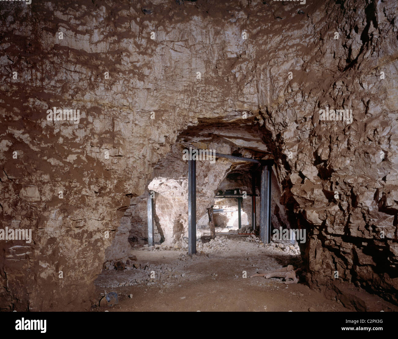Grimes Graves. Interior of the Neolithic flint mine, Greenwell's shaft
