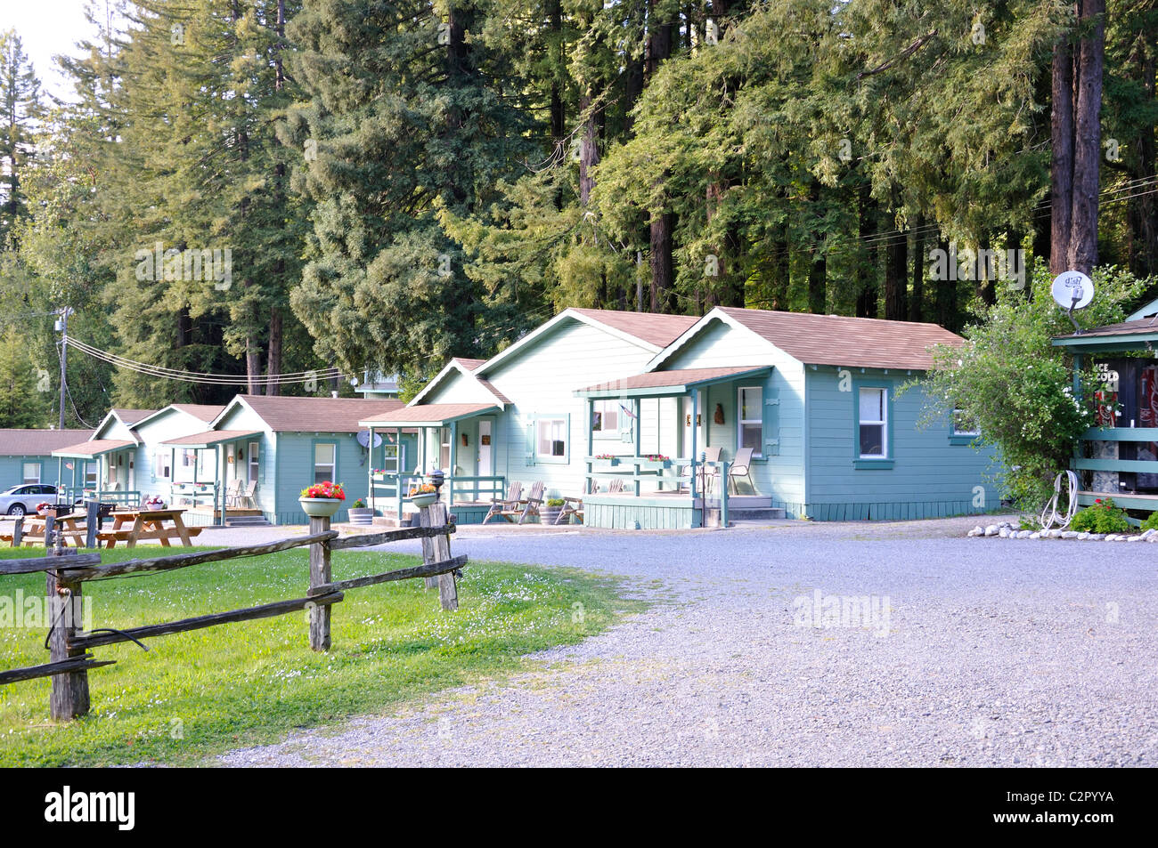 Redcrest Resort Cabins For Tourists In Redwoods National Park
