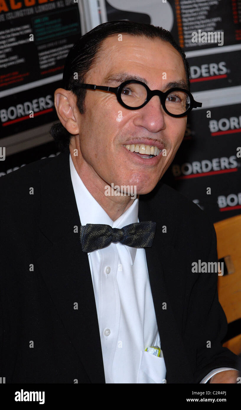 Ron Mael Glam pop duo Sparks sign copies of their new album 'Exotic Creatures Of The Deep' at Borders London, England - Stock Photo
