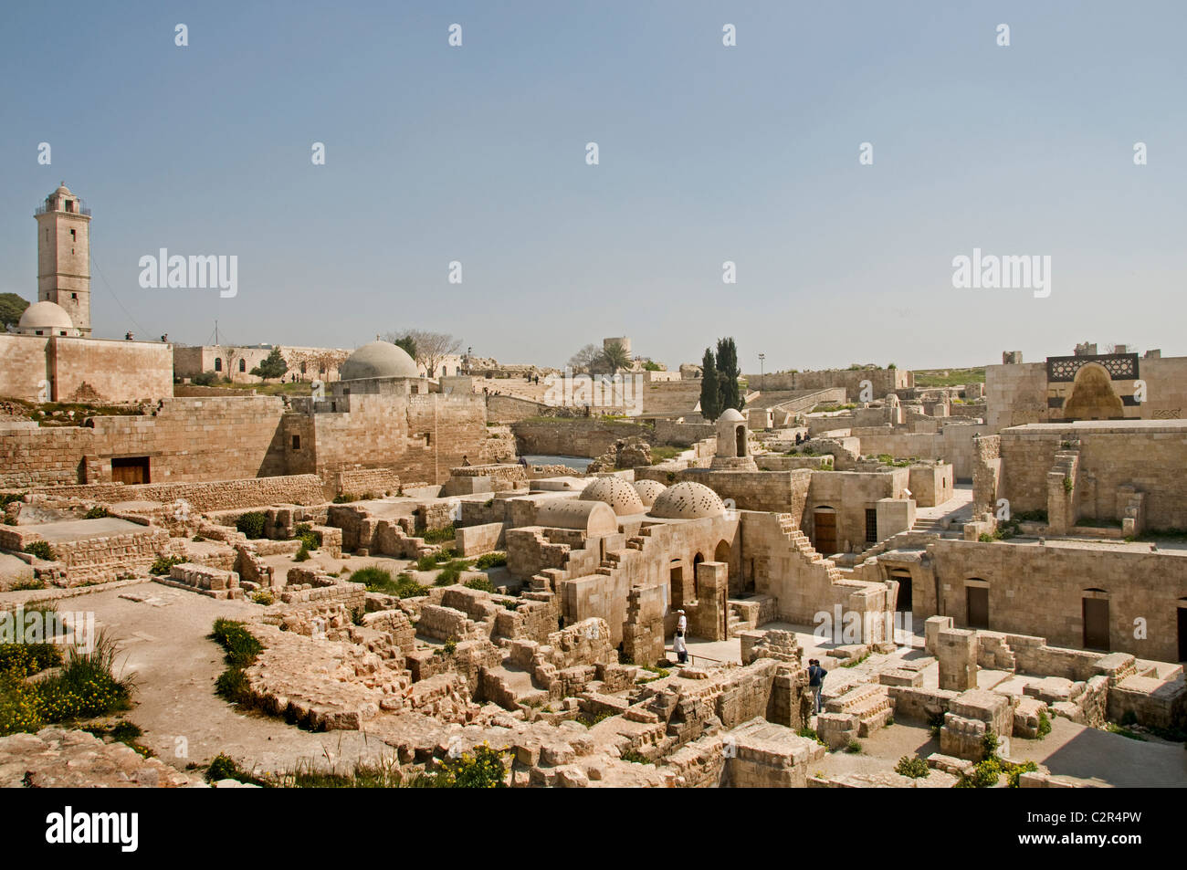 Syria The Citadel of Aleppo large medieval fortified palace one of the ...