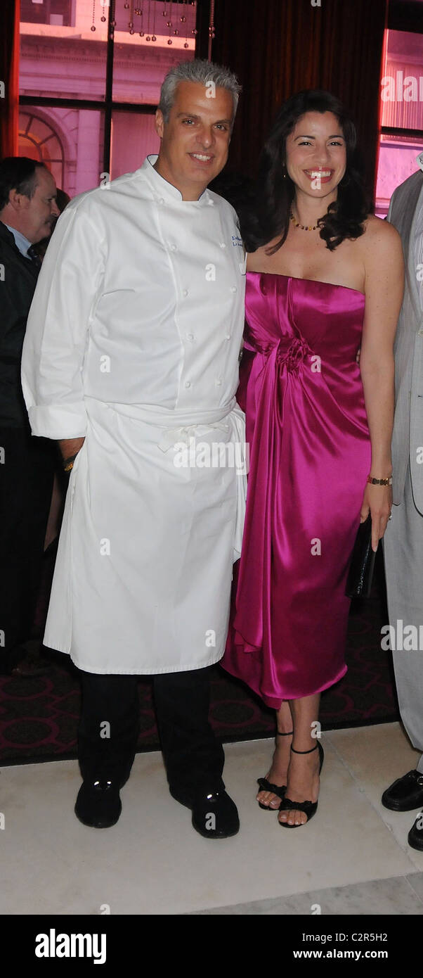 Chef Eric Ripert and wife Sondra The VIP Opening party for Le Bernardin's Chef Eric Ripert's new