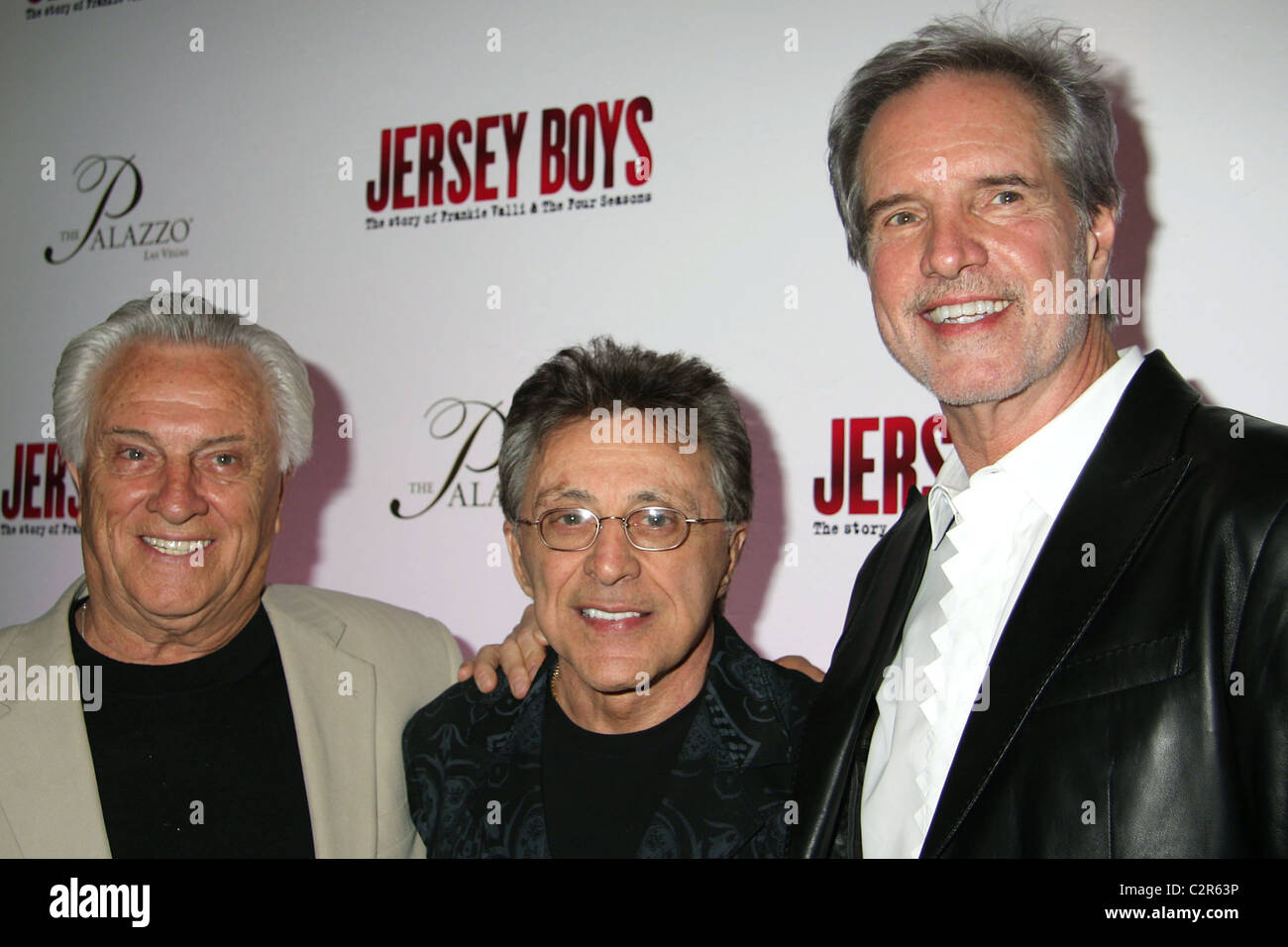 Tommy DeVito, Frankie Valli, Bob Gaudio Opening Night of 'Jersey Boys The  Story of Frankie Valli & The Four Seasons' at The Stock Photo - Alamy