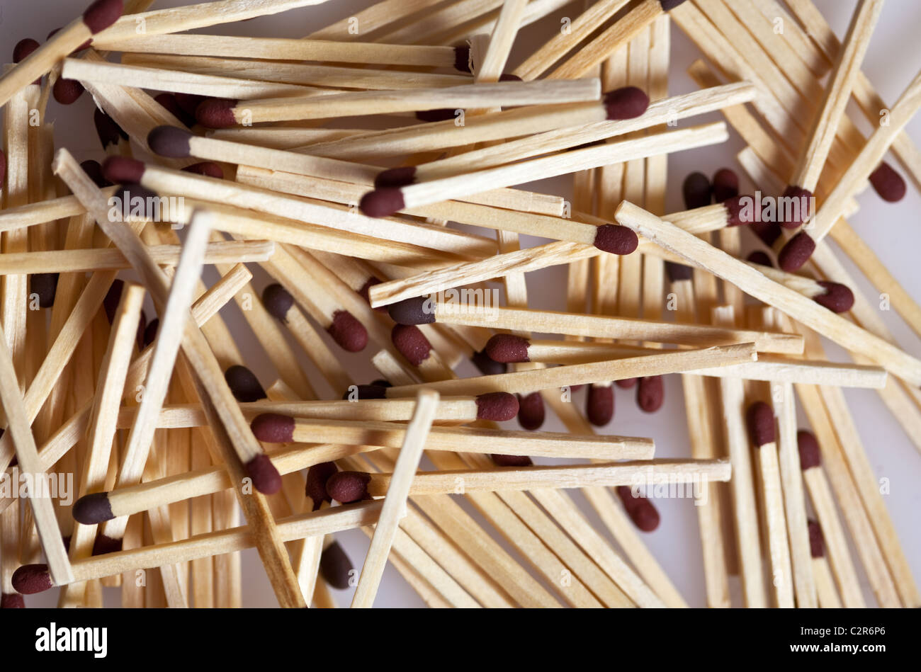 Pile of Matches Stock Photo