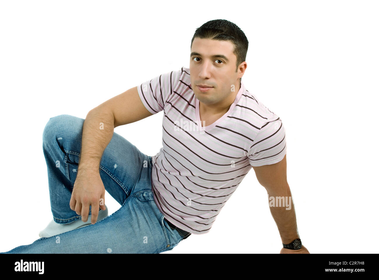 man in tight jeans