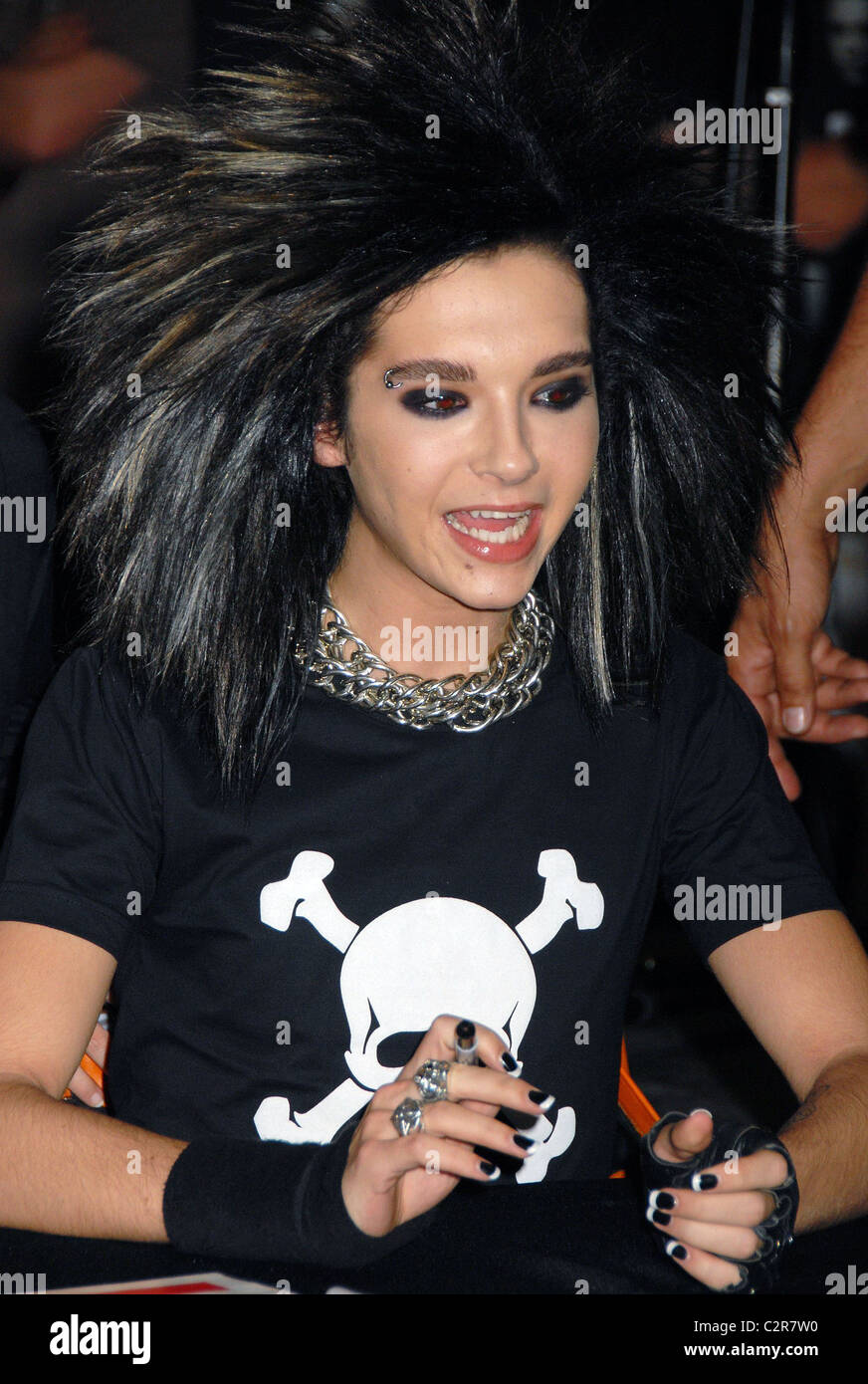 Bill Kaulitz of the German band Tokio Hotel at an album signing at Virgin Megastore in Times Square New York City, USA - Stock Photo