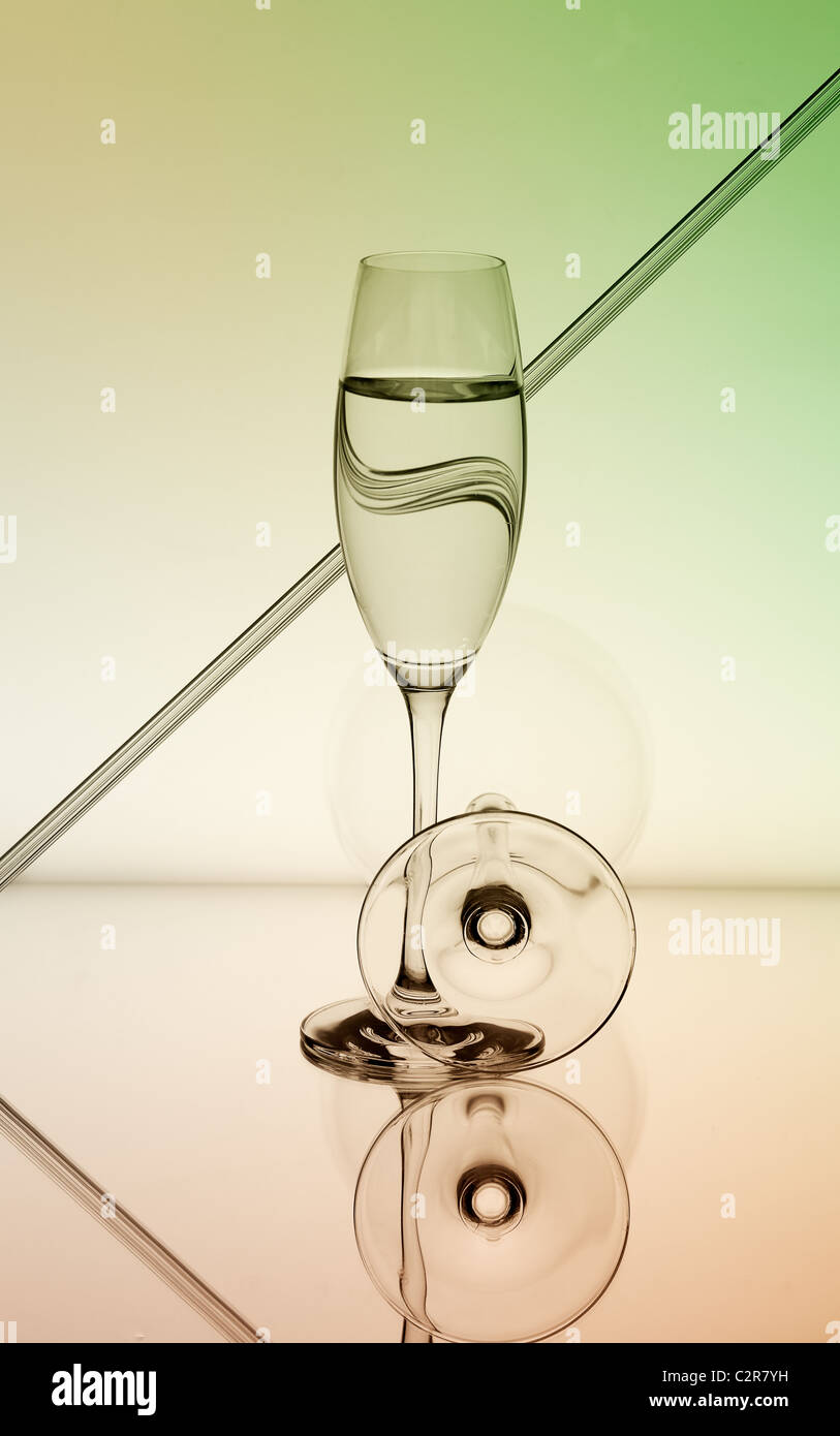 Reflection and Refraction Stock Photo