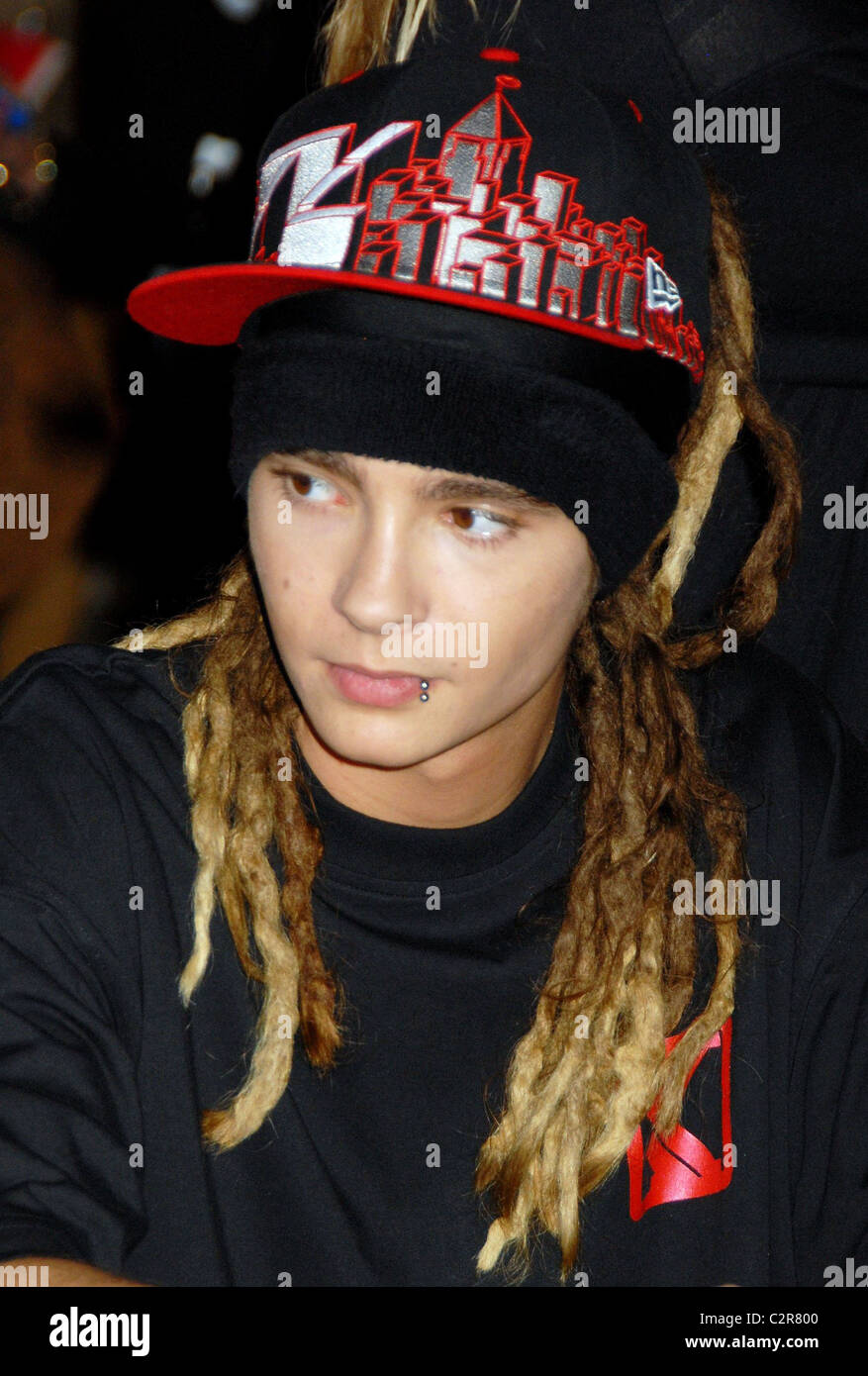 Tom Kaulitz of the German band Tokio Hotel at an album signing at Virgin  Megastore in Times Square New York City, USA Stock Photo - Alamy