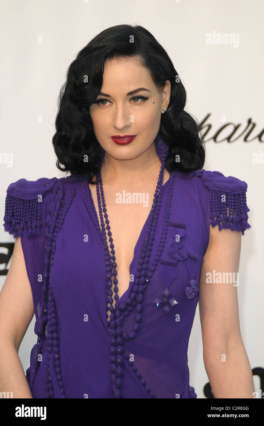 Dita Von Teese amfAR's annual Cinema Against AIDS gala at The 2008