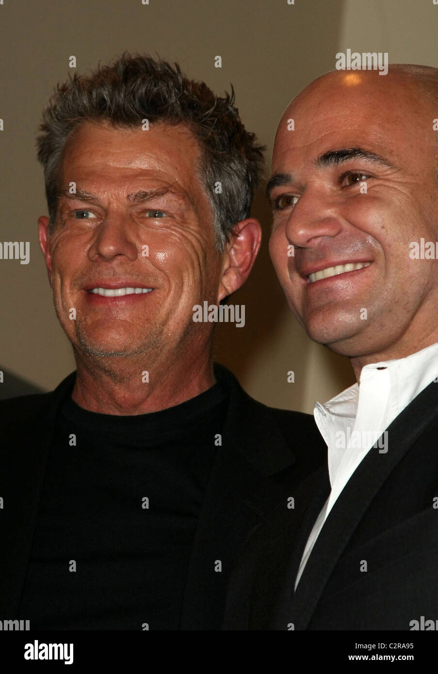 David Foster and Andre Agassi Press Conference for 'David Foster
