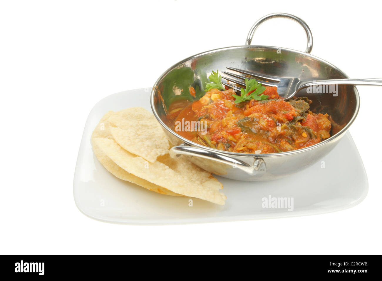 Indian Chicken Curry Balti Dish Stock Photo 204830887