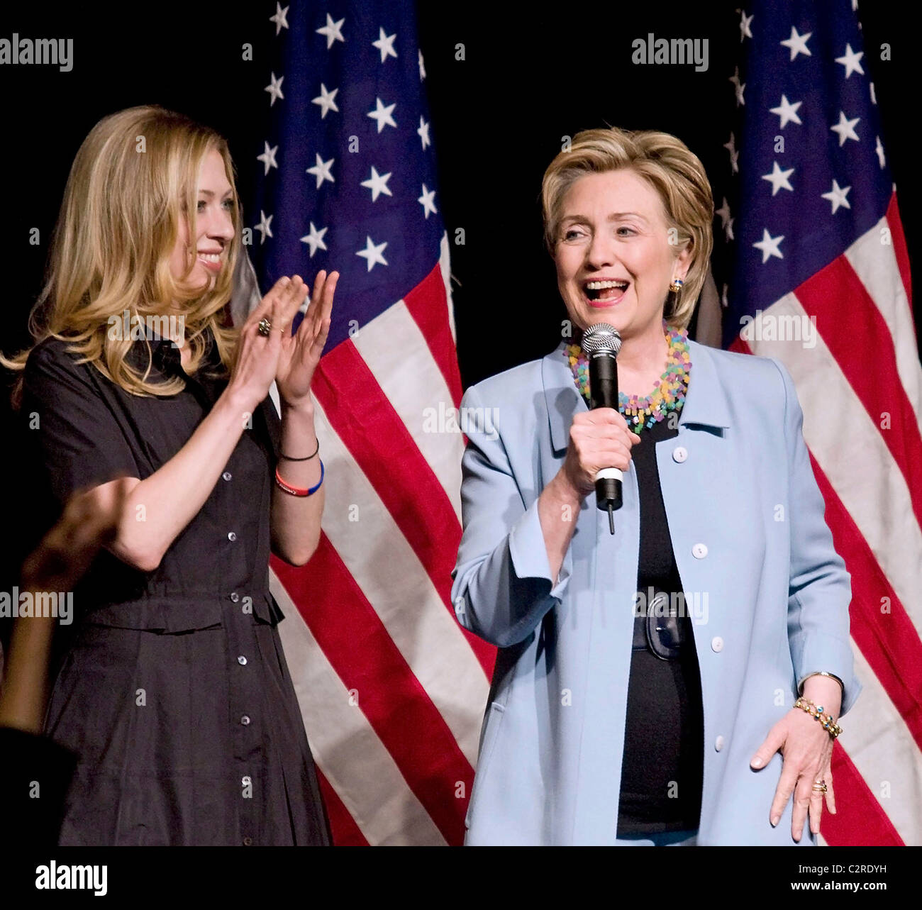 Chelsea Clinton and Hillary Clinton U.S. Senator Hillary Clinton