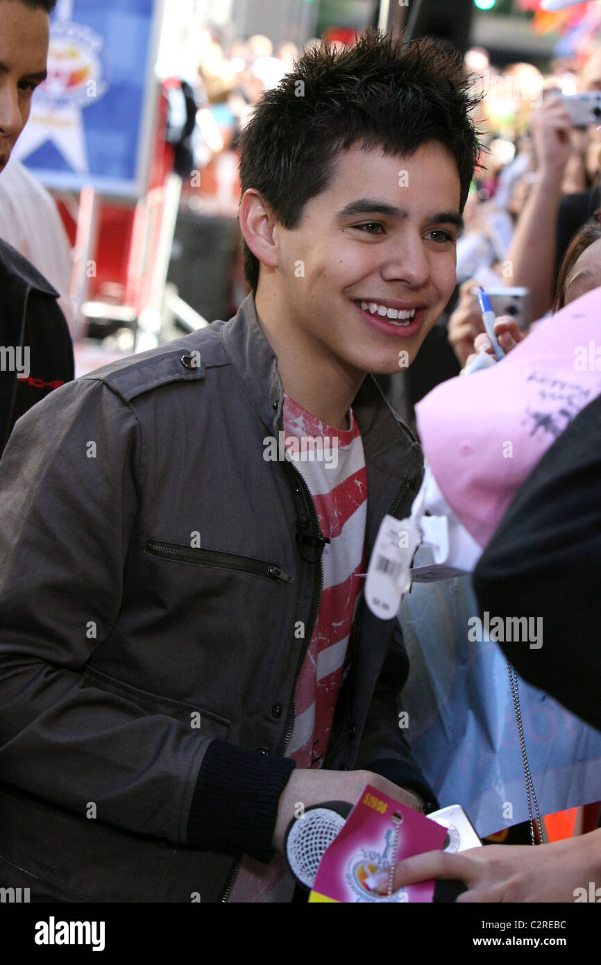 American Idol' runnerup David Archuleta performing at the 'Toyota Concert Series' on NBC's