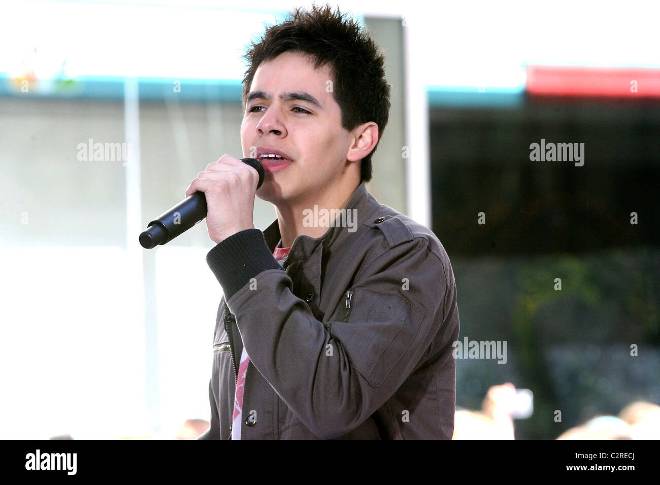 American Idol' runner-up David Archuleta performing at the 'Toyota Concert Series' on NBC's 'Today' New York City, USA - Stock Photo