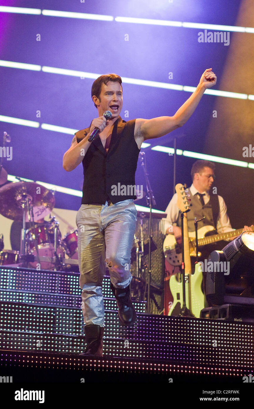 Stephen Gately Boyzone performs at the O2 Arena London, England - 30.05.08    /Ben Yacobi Stock Photo