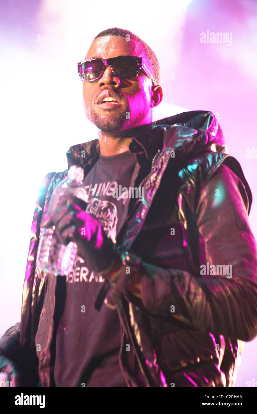 Kanye West performs at the annual 'HOT 97 Summer Jam' concert at Giants  Stadium Rutherford, New Jersey - 01.06.08 PNP Stock Photo - Alamy