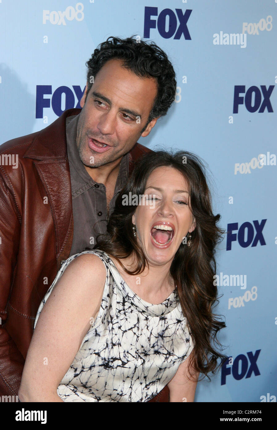 Brad Garrett and Joely Fisher 2008 FOX Upfront at Wollman Rink in Central Park - Arrivals New York City, USA - 15.05.08 PNP/ Stock Photo
