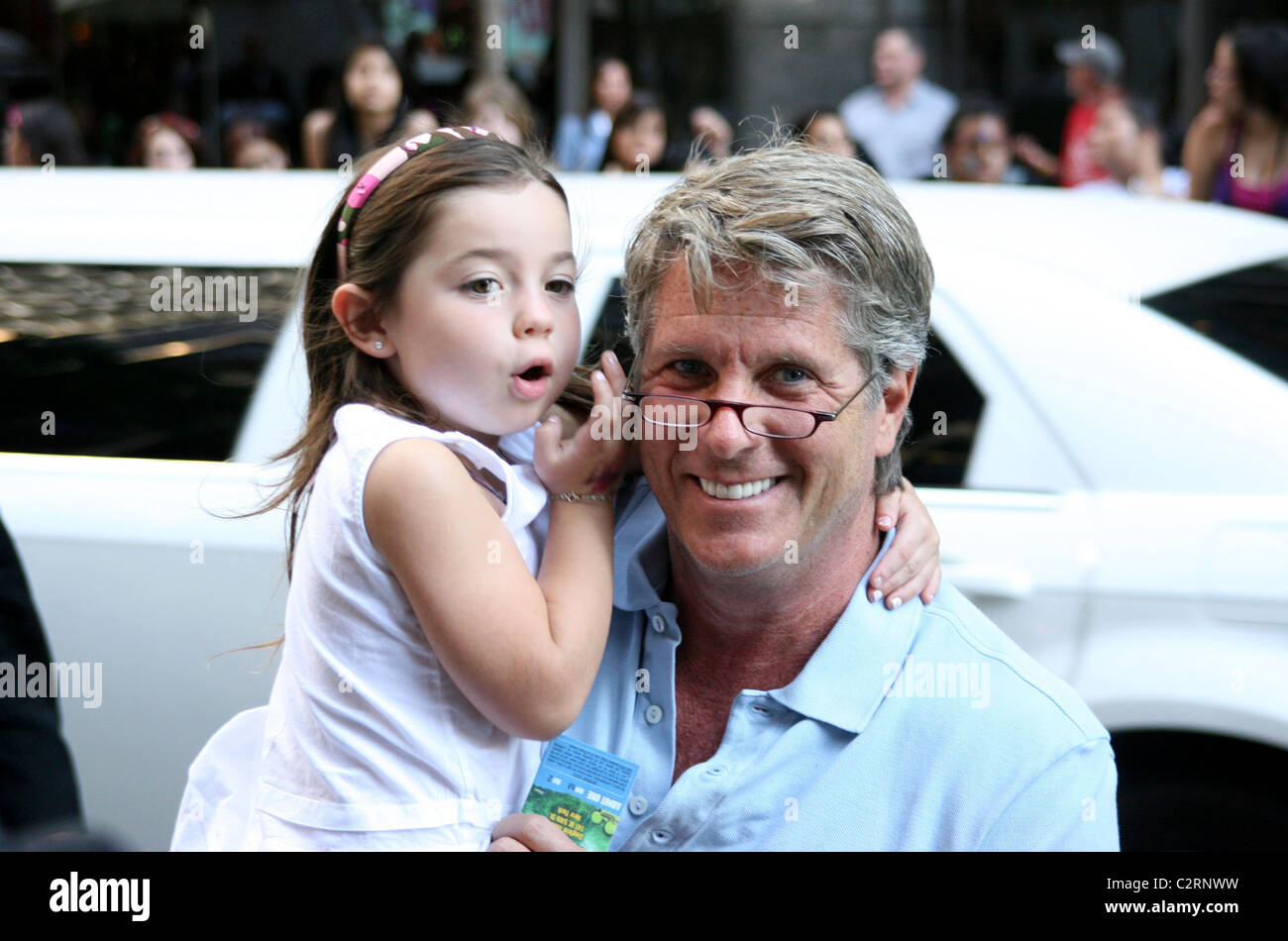 Donny Deutsch and his daughter The New York Premiere of the Disney Channel's 'Camp Rock' held at the Ziegfeld Theatre - Stock Photo