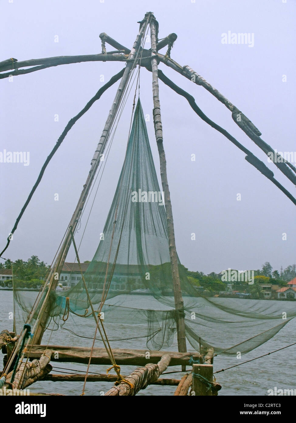 Chinese fishing nets at harbor of Kochi, Kerala, India Stock Photo Alamy