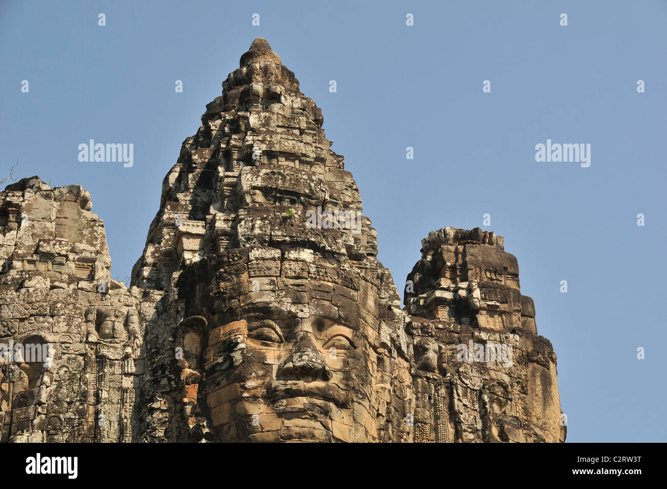 Angkor Thom south entrance Victory gate Siem Reap Cambodia Stock Photo