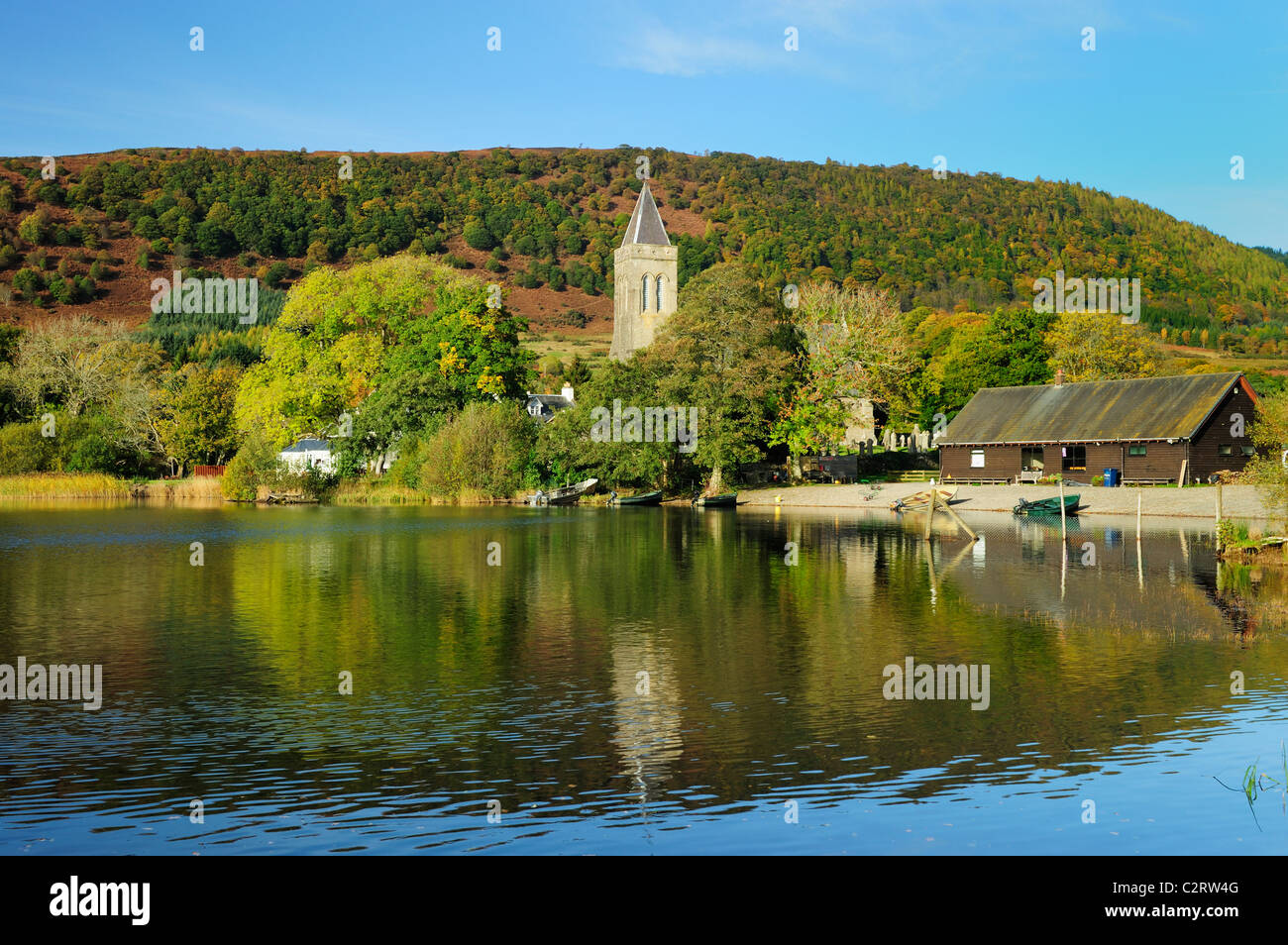 Church port menteith lake menteith hires stock photography and images