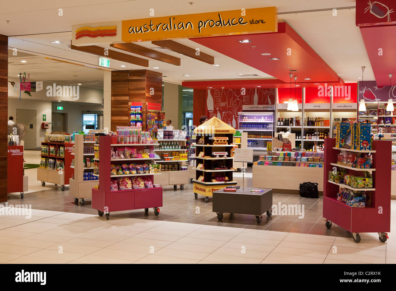 Australian Produce store at Cairns Domestic Airport, Cairns, Queensland, Australia Stock Photo
