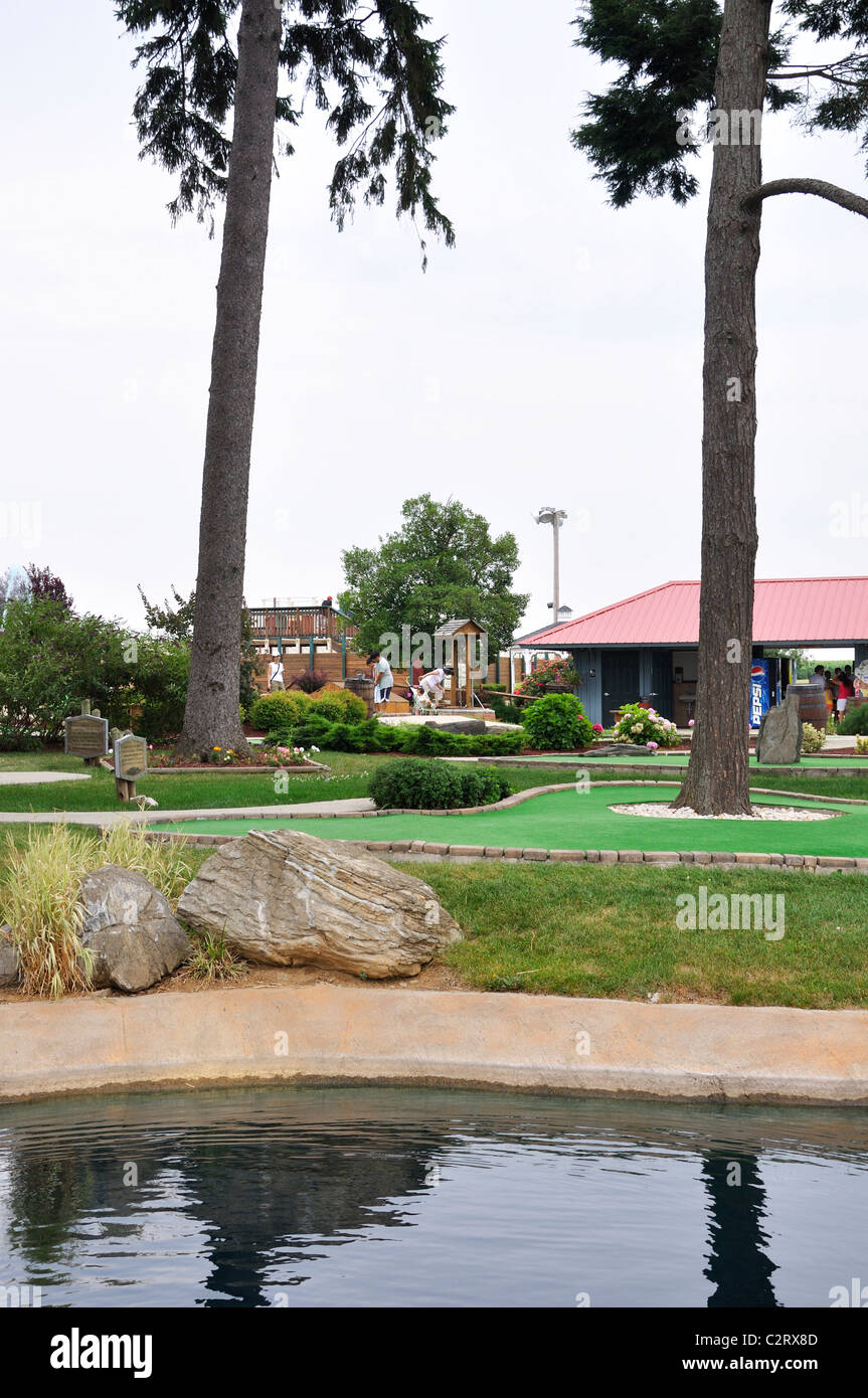 Lost Treasure miniature golf course, Ronks, Pennsylvania, USA Stock