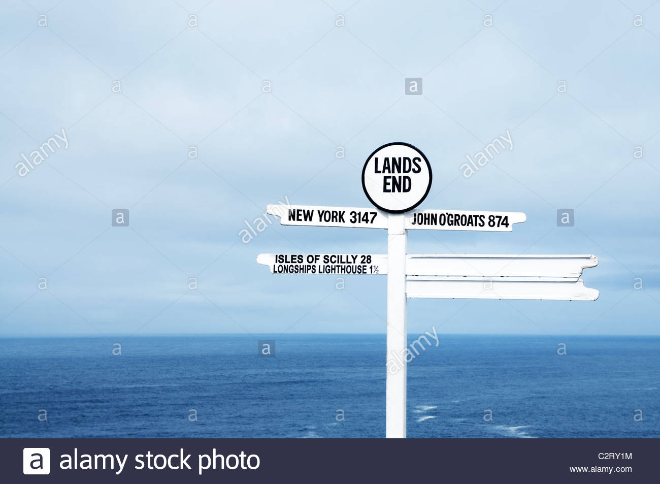 Lands End Signpost Stock Photos & Lands End Signpost Stock Images Alamy