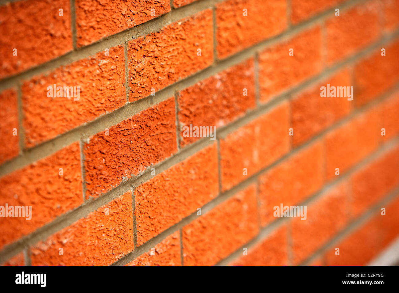 newly built wall in the uk Stock Photo