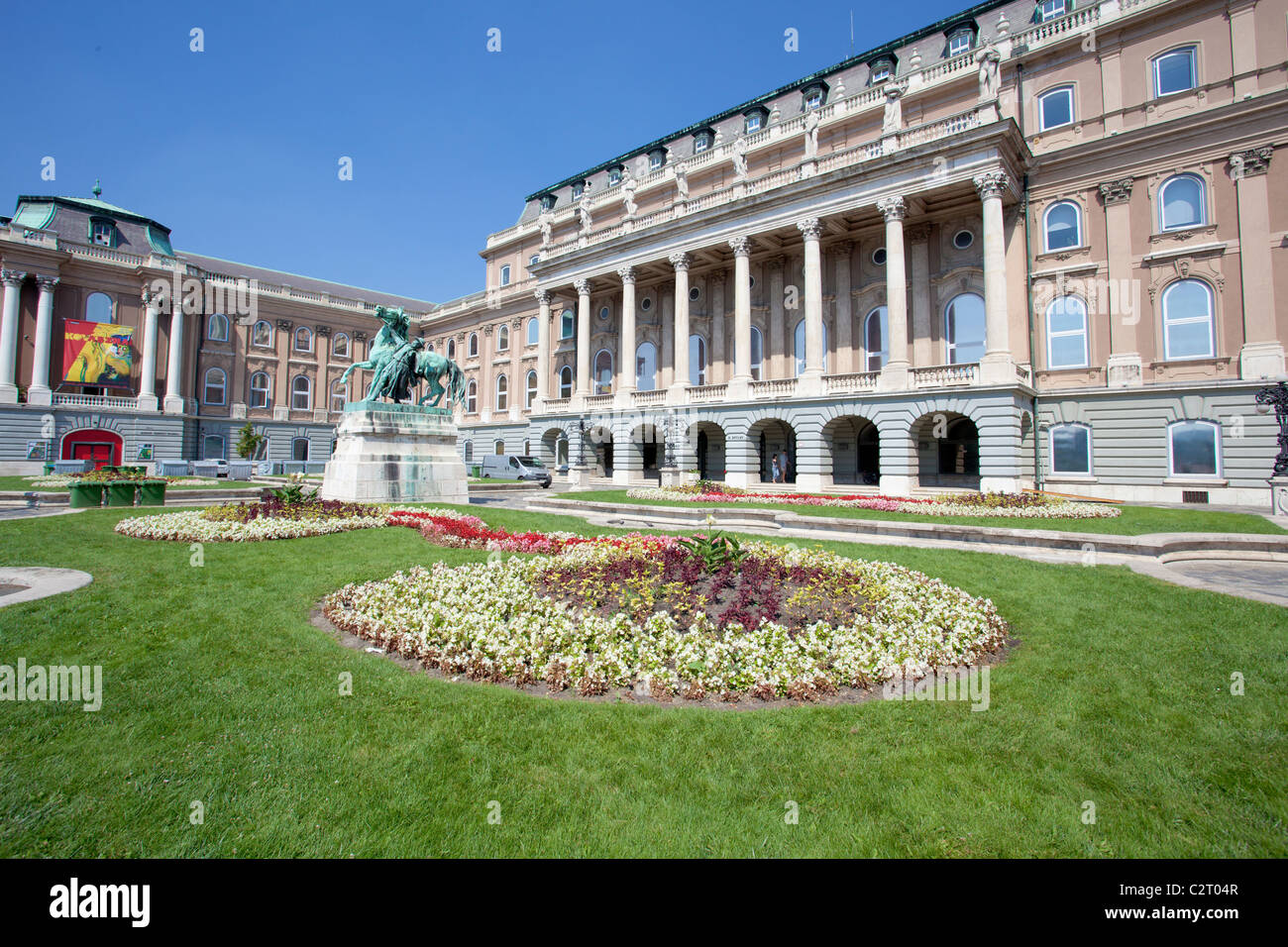 the Buda castle in Budapest Stock Photo