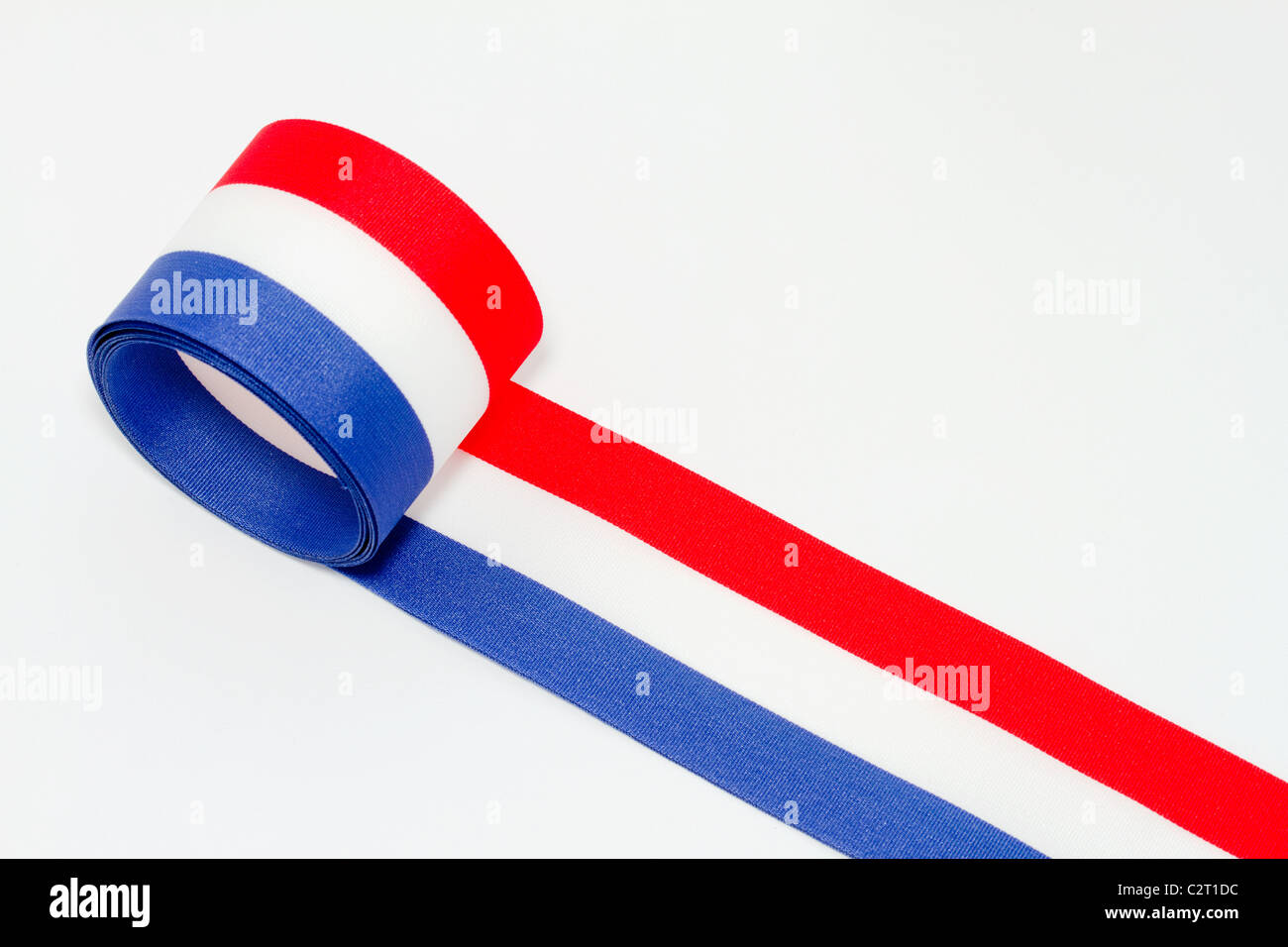 Red white and blue ribbon Stock Photo Alamy