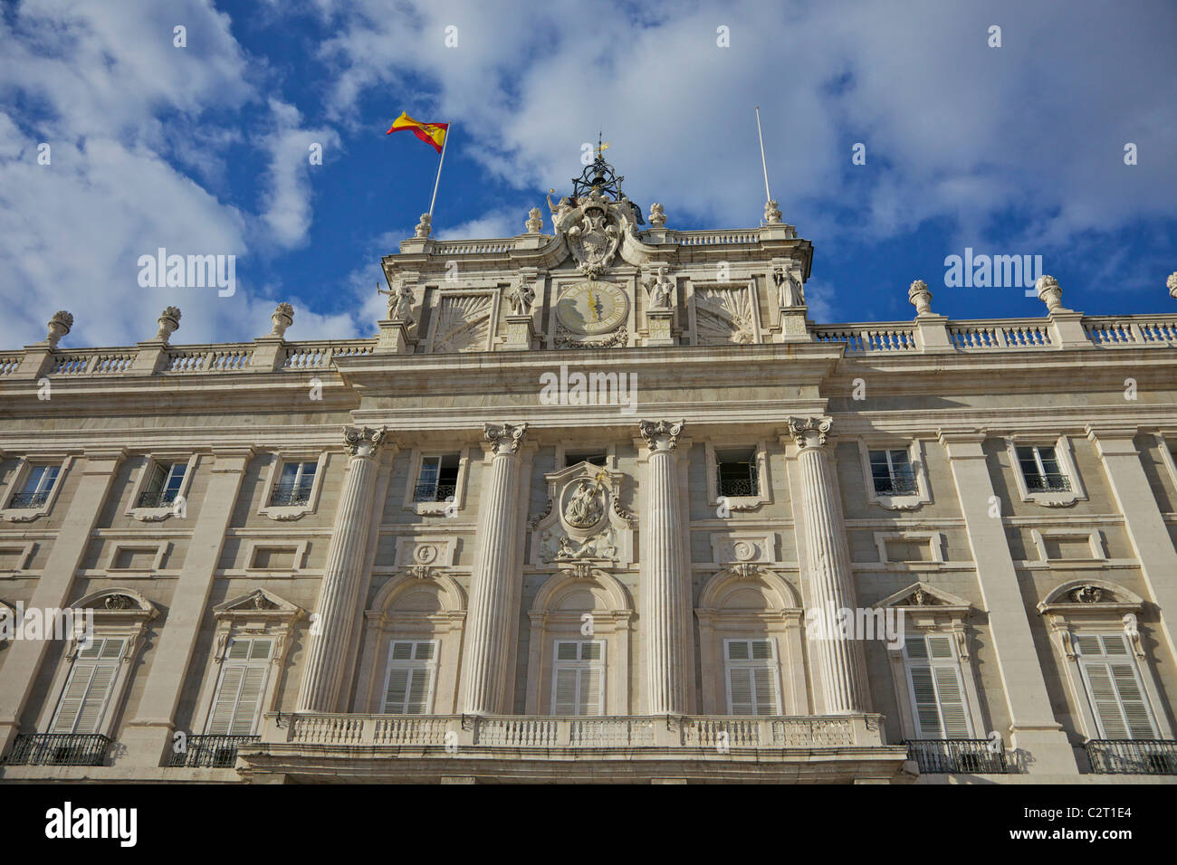 Royal Palace, Palazio Real, Madrid, Spain, Europe, EU, Stock Photo