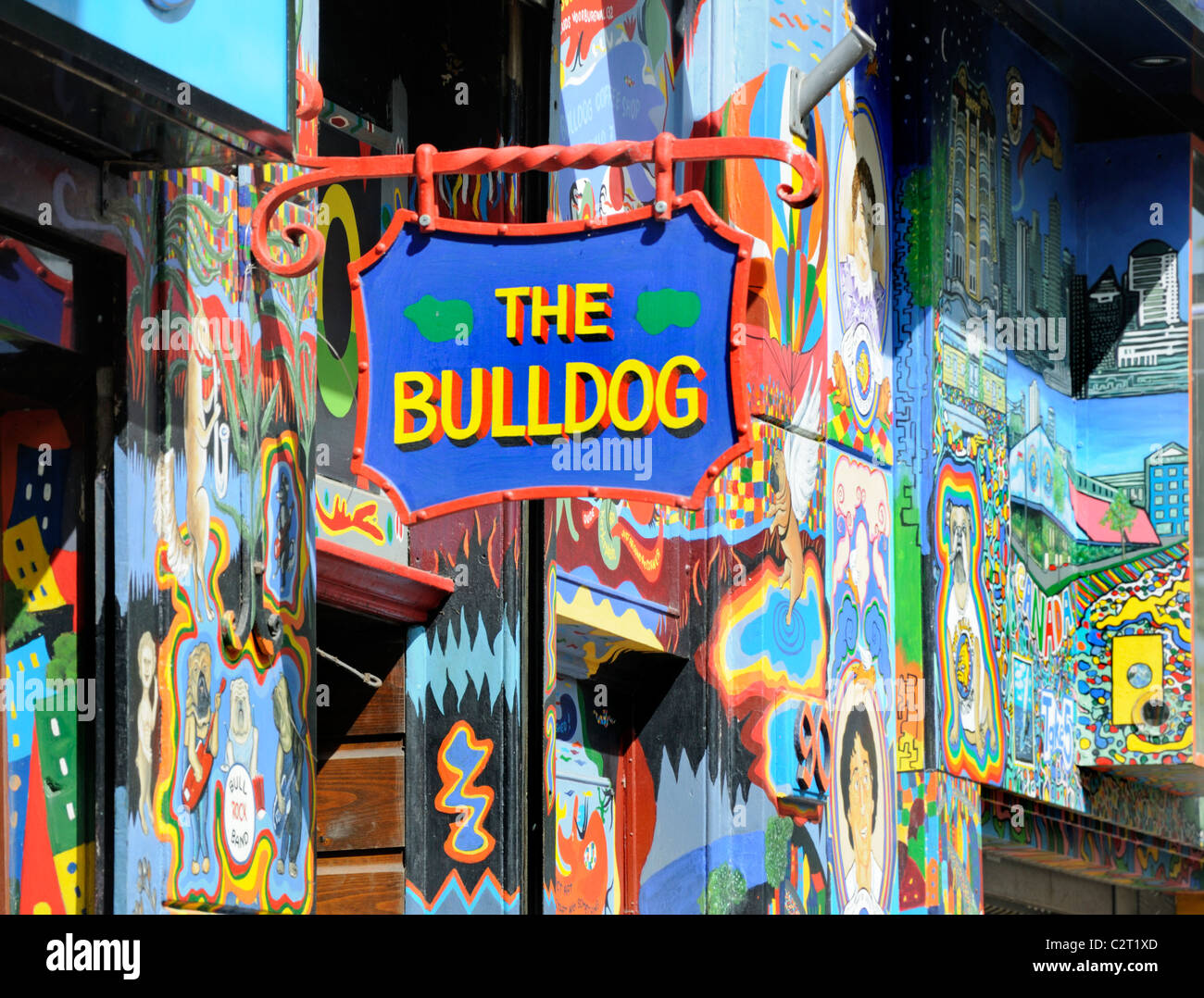 Amsterdam, Netherlands. Bulldog Pub Stock Photo